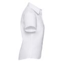 Chemise classique femme manches courtes en coton sans repassage, 120 g/m²