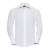 Chemise manches longues homme cintrée, col Kent, 115 g/m²