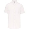 Chemise homme manches courtes en coton sans repassage, 115 g/m²