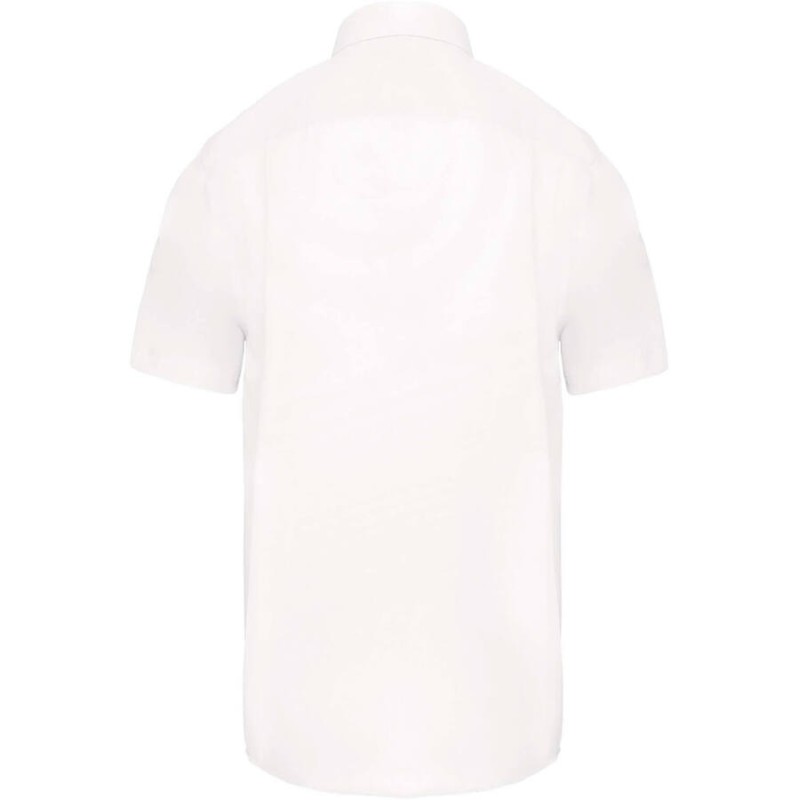 Chemise homme manches courtes en coton sans repassage, 115 g/m²
