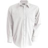 Chemise homme manches longues en coton sans repassage, 115 g/m²