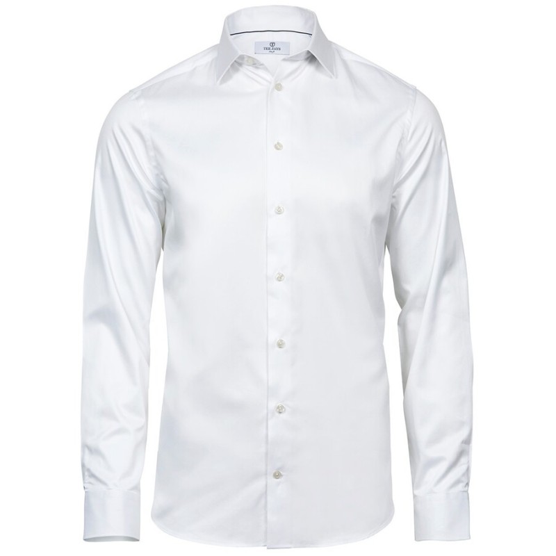 Chemise de qualité en coton fittée, 133 g/m²