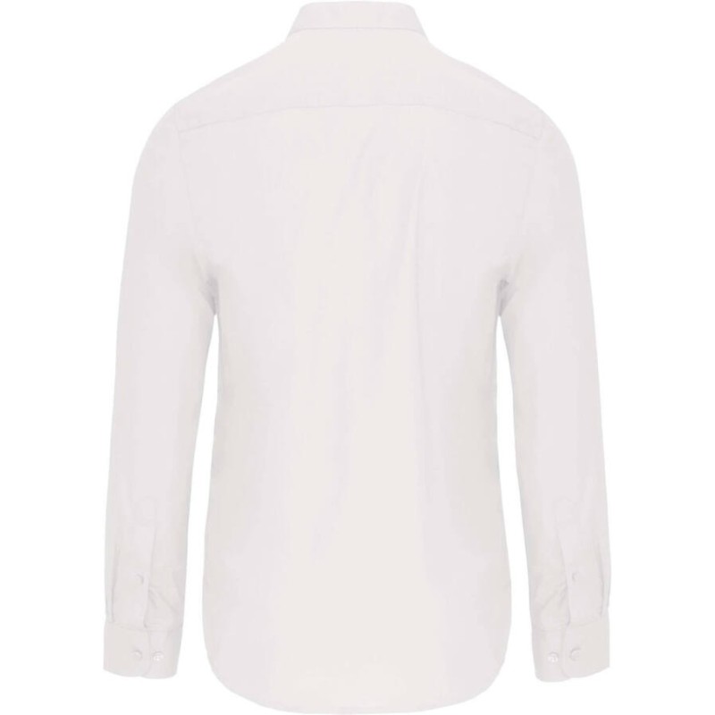 Chemise col mao manches longues pour homme, 110 g/m²