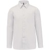 Chemise homme manches longues, boutons ton sur ton, 110 g/m²