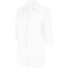 Chemise pour femme manches 3/4, poche poitrine, 100 g/m²