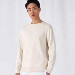 Sweat-shirt set-in homme, coton BIO et polyester recyclé, 280 g/m²