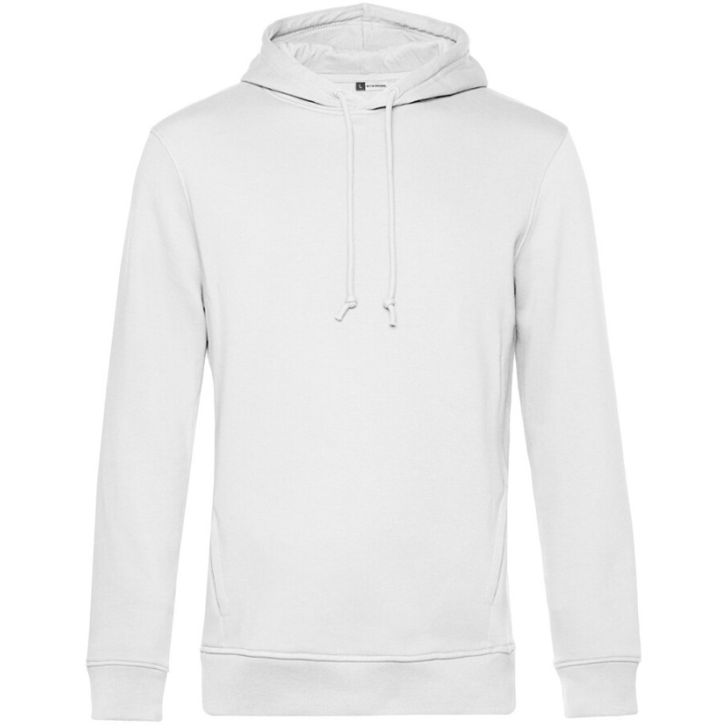 Sweat-shirt à capuche homme, coton BIO et polyester recyclé, 280 g/m²