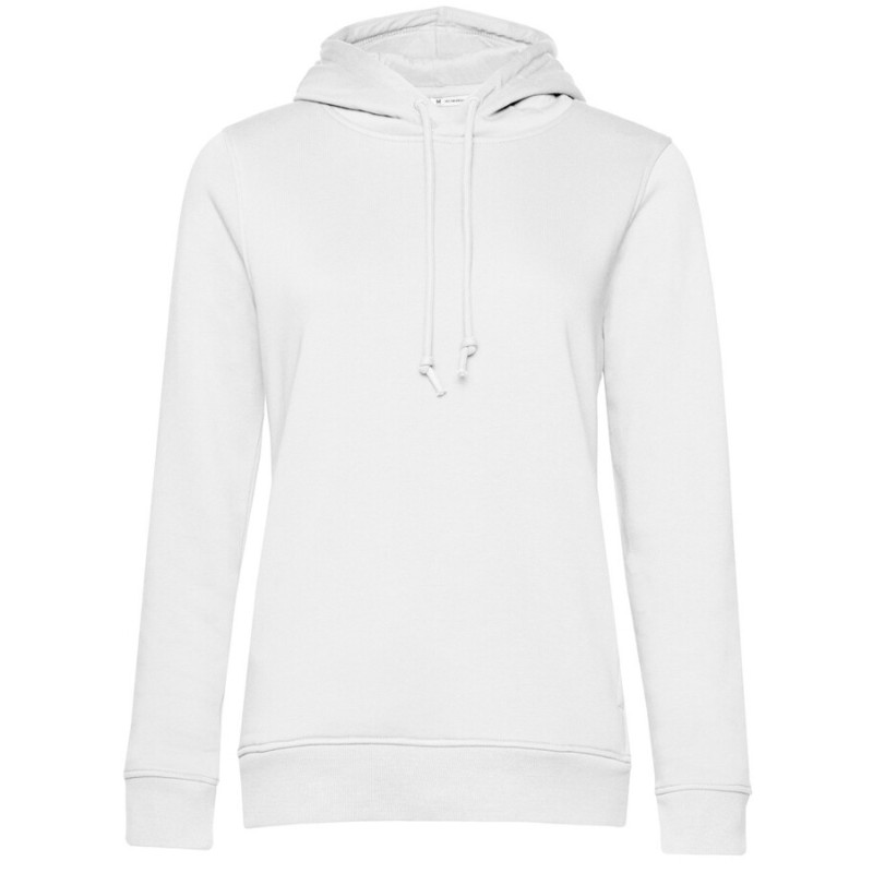 Sweat-shirt à capuche femme, coton BIO et polyester recyclé, 280 g/m²