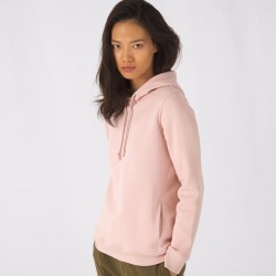 Sweat-shirt à capuche femme, coton BIO et polyester recyclé, 280 g/m²