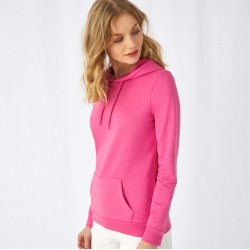 Sweat hoodie à capuche femme NO LABEL doux et résistant, 280 g/m²