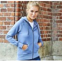 Sweat zip à capuche femme, doux grâce au coton égyptien, 310 g/m²