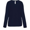 Blouse crêpe manches longues femme fluide et légère