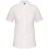 Chemise femme manches courtes, boutons ton sur ton, 110 g/m²