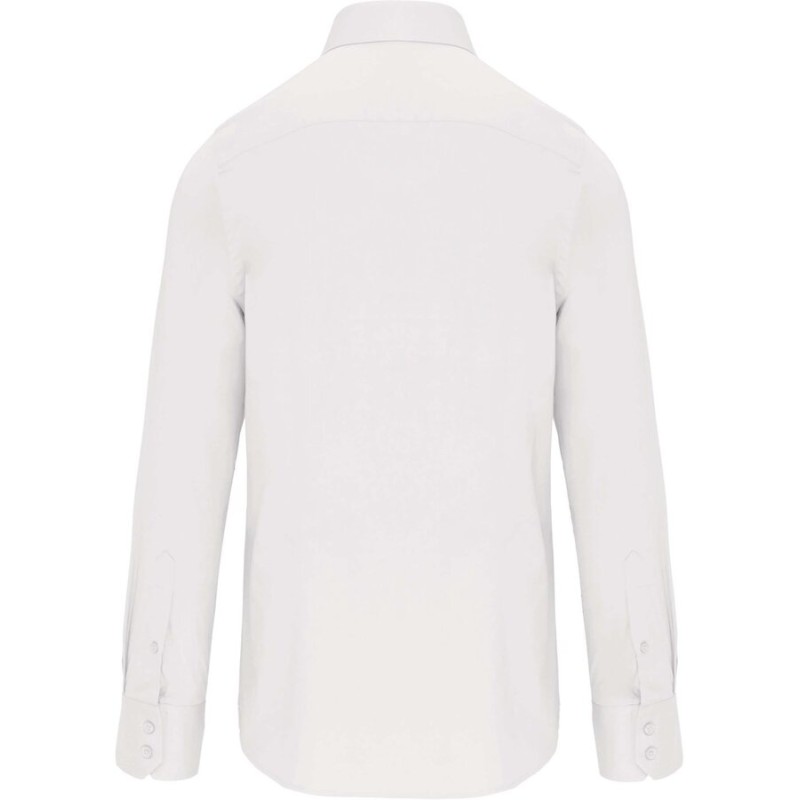 Chemise moderne ajustée manches longues sans repassage, 120 g/m²