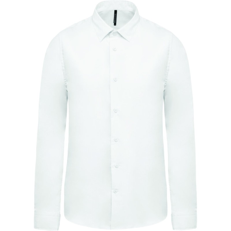 Chemise popeline manches longues homme facile d'entretien, 120 g/m²