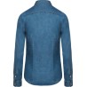 Chemise denim femme souple et confortable, coupe ajustée, 160 g/m²