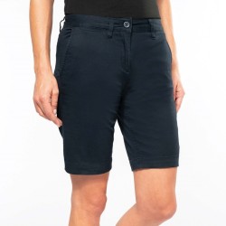 Bermuda chino femme moderne et ultra confortable, 245 g/m²