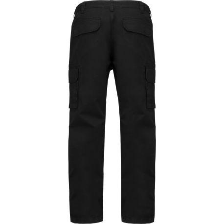 Pantalon multipoches en coton sergé confort et résistant, 245 g/m²