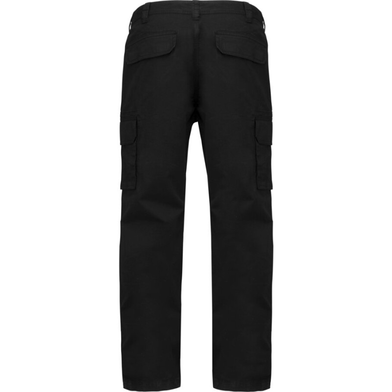 Pantalon multipoches en coton sergé confort et résistant, 245 g/m²