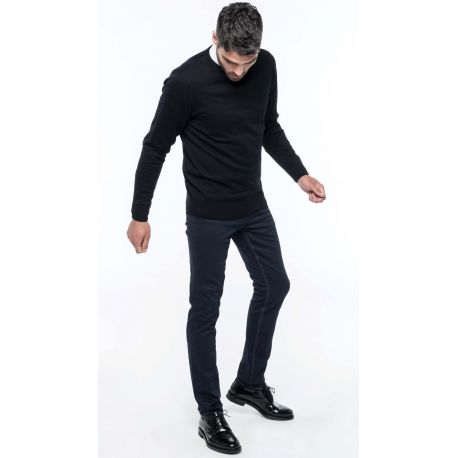 Jean Premium en tissu enduit pour un look chic et tendance "NO LABEL"