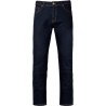 Jean basic en coton bleu denim vieilli moderne et confortable, 390 g/m²