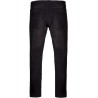 Jean basic en coton noir denim vieilli moderne et confortable, 390 g/m²