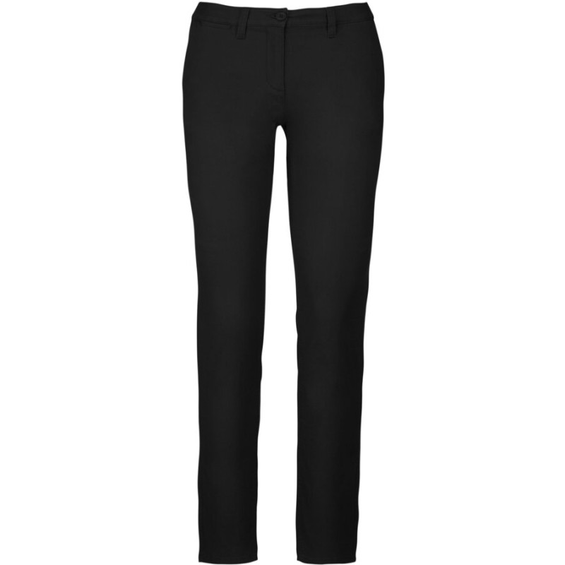 Pantalon chino femme moderne et légèrement stretch pour plus d'aisance