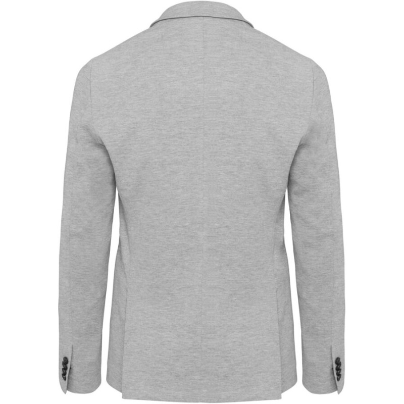 Veste blazer homme en maille interlock légère et confortable, 250 g/m²