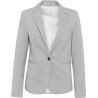 Veste blazer femme en maille interlock légère et confortable, 250 g/m²