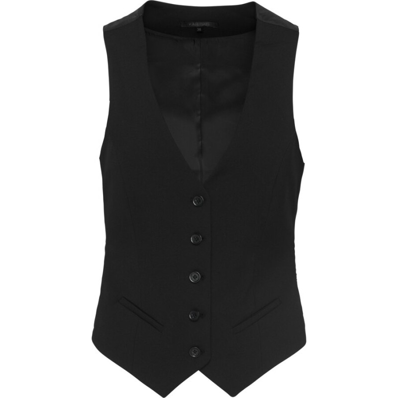 Gilet de service femme coupe ajustée pour un tomber parfait, 220 g/m²