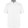 Chemise manches courtes décontractée en coton doux, 155 g/m²