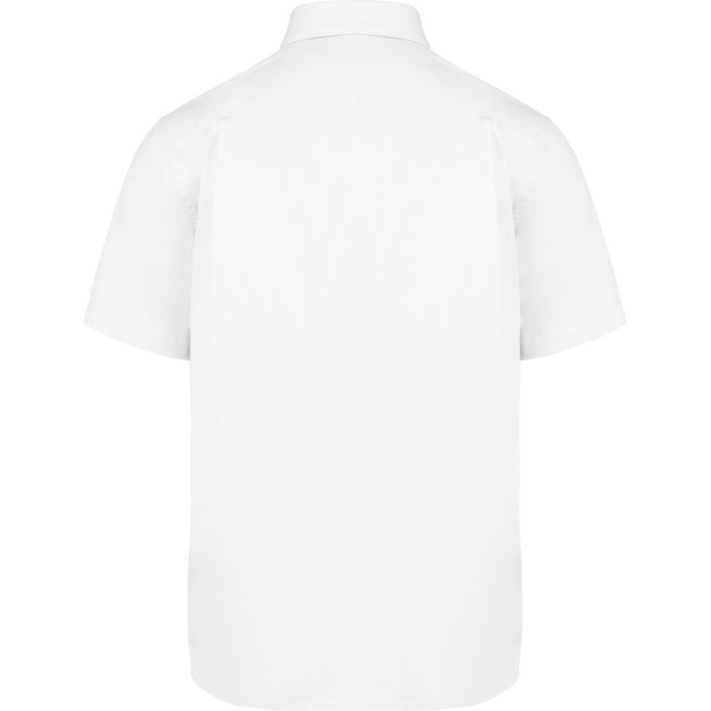 Chemise manches courtes décontractée en coton doux, 155 g/m²