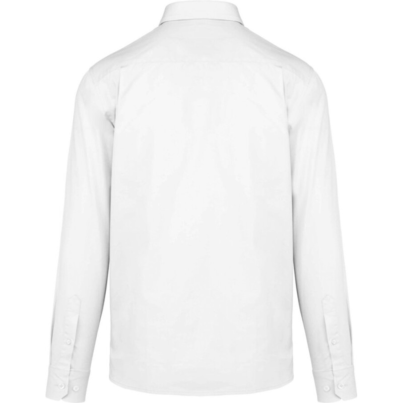 Chemise homme manches longues décontractée en coton doux, 155 g/m²