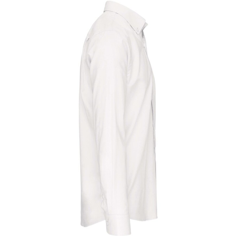 Chemise homme oxford manches longues facile d'entretien, 135 g/m²