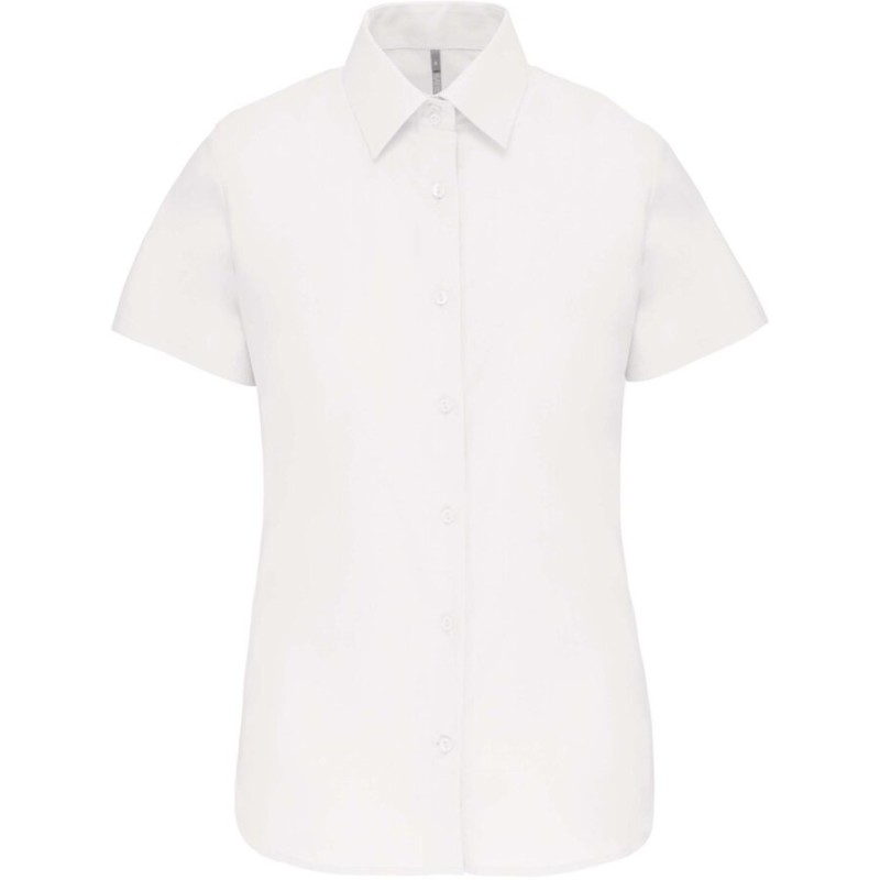 Chemise femme oxford manches courtes facile d'entretien, 135 g/m²