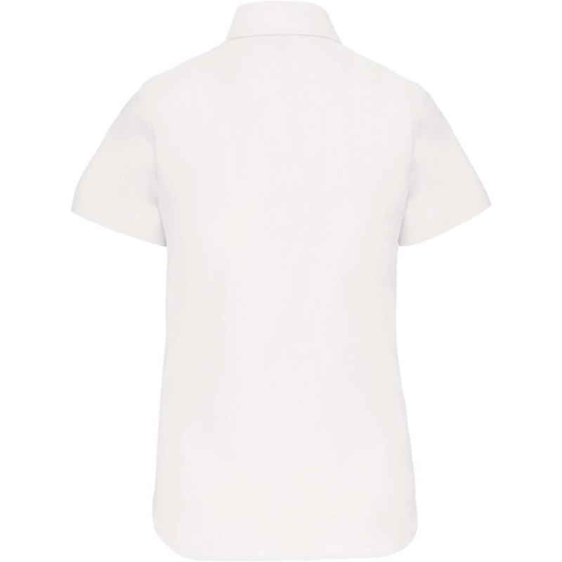 Chemise femme oxford manches courtes facile d'entretien, 135 g/m²