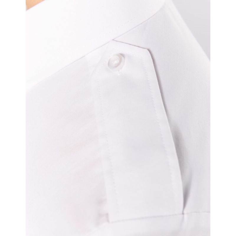 Chemise pilote manches longues femme, 2 poches poitrine, 115 g/m²