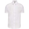 Chemise stretch manches courtes pour homme en coton, 120 g/m²