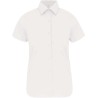Chemise stretch manches courtes pour femme en coton, 120 g/m²