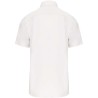 Chemise homme manches courtes en popeline de coton souple, 125 g/m²