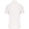 Chemise homme manches courtes en popeline de coton souple, 125 g/m²