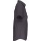 Chemise femme manches courtes en popeline de coton souple, 125 g/m²