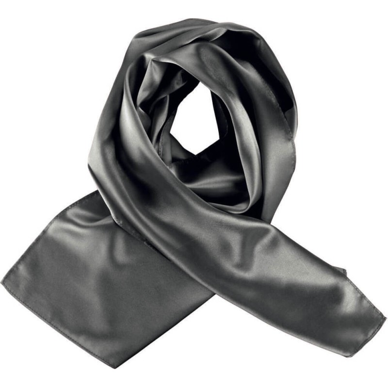 Foulard satiné chic et tendance, format 140 x 25 cm