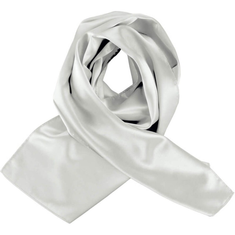 Foulard satiné chic et tendance, format 140 x 25 cm