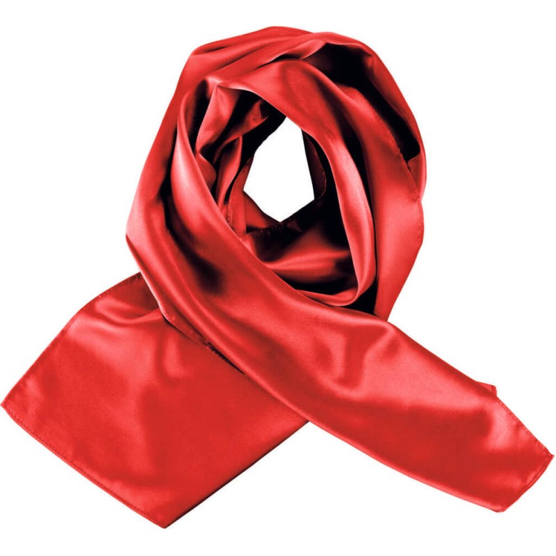Foulard satiné chic et tendance, format 140 x 25 cm