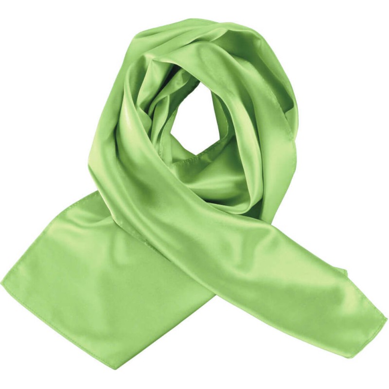 Foulard satiné chic et tendance, format 140 x 25 cm