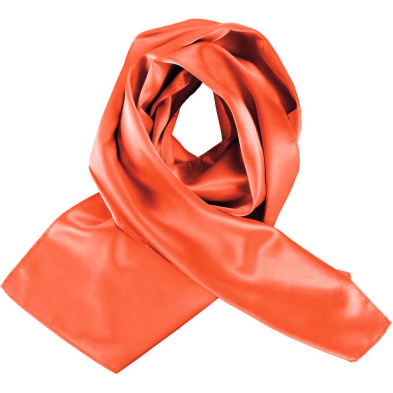 Foulard satiné chic et tendance, format 140 x 25 cm