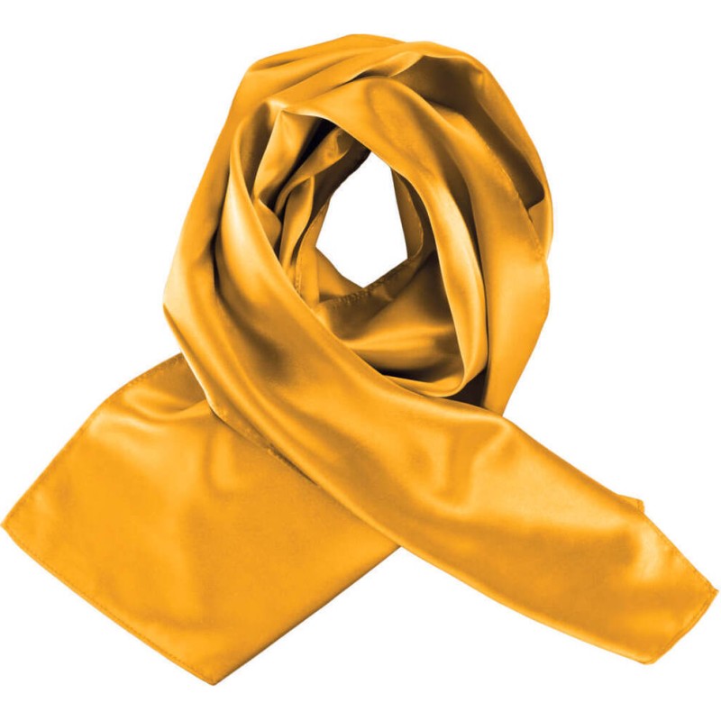 Foulard satiné chic et tendance, format 140 x 25 cm