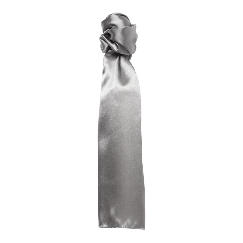 Foulard multi-usages en polyester satiné, format 140 x 25 cm