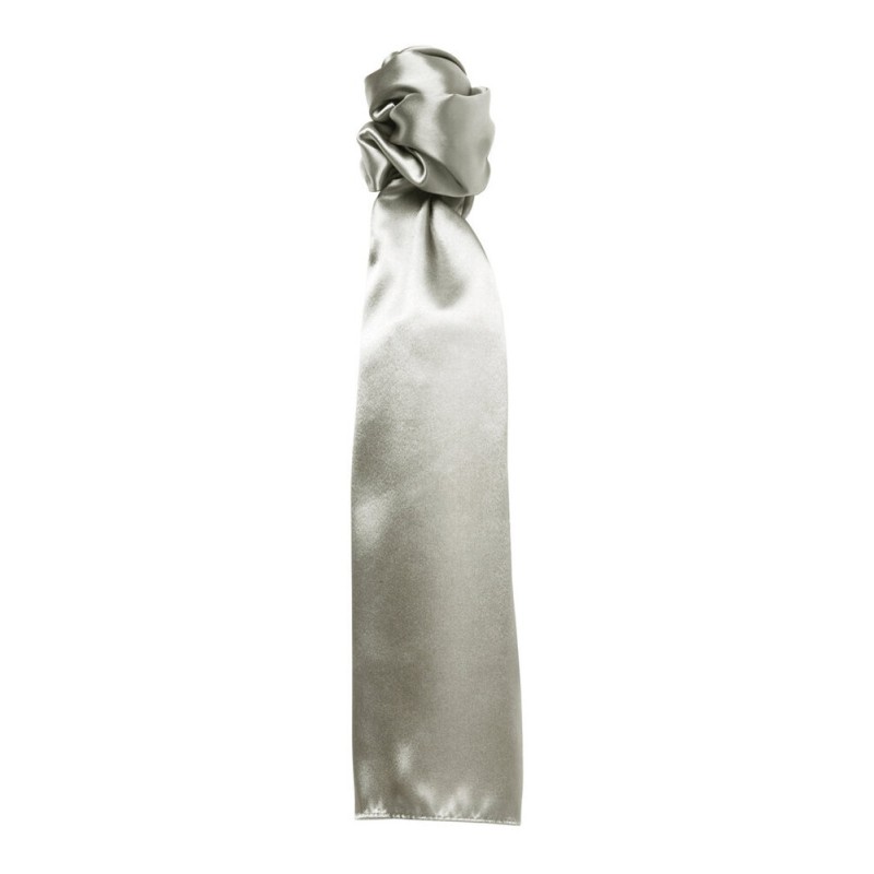 Foulard multi-usages en polyester satiné, format 140 x 25 cm